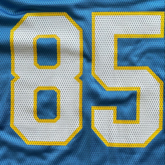 Authentic NFL Antonio Gates #85 powder blue football jersey size XL/EG/TG - Picture 2 of 9